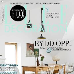 The Norwegian edition of ELLE Decoration, the world's best-selling homes magazine. The magazine combines the best homes, ideas and inspiration.