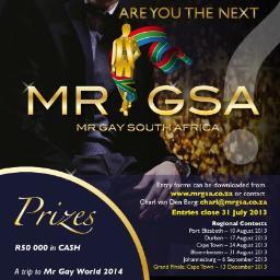 The MrGSA Organization strives to select and empower representatives for LGBTI and general Human rights! Its a pageant with a purpose to make a difference.