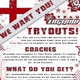 The official twitter for Team England Cheer, our first unified national representation for the 2014 ICU Worlds - endorsed by SportCheerGB