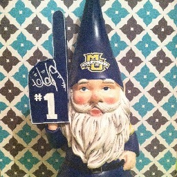 Marquette gnome, Milwaukee native. Naturally curious and mischievous. Follow me on Instagram @GnomeAboutCampus and Vine @GnomeOnCampus to see my adventures!