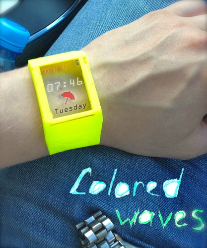 Smart watch with a transparent display