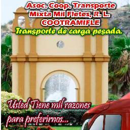 La Asoc. Coop. Transporte yMixta Mil Fletes, R. L, (COOTRAMIFLE) Usted tiene mil Razones para P. Mas de una decada