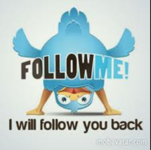 I follow back everyone. If you want a shout out just ask!