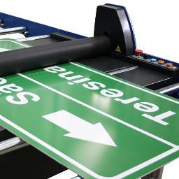 Laminating and cutting machines for the traffic sign. Fabricante de laminadoras y cortadoras. Designed by Ferman in Barcelona. Laminadora
Skype: ferman.ind