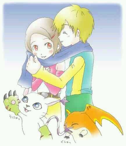 #DigimonFamily | she and other childern fight alongside the digimon. her digimon partner is Tailmon. Hold crest of light | @_KagaLen's lil sis