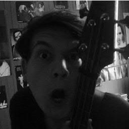 Player the bass guitar,Marilyn Manson fan