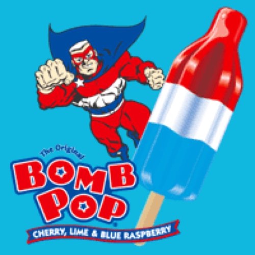 bombpops's profile picture. Bomb Pops are a frozen confection currently manufactured by Blue Bunny. The original flavor contains Cherry, Lime, and Blue Raspberry flavorings.
