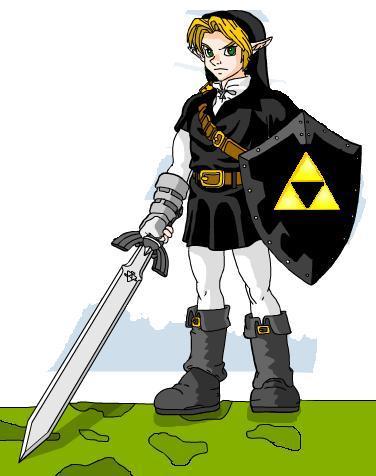 Im Ace. I sometimes help Link on his quests. My equipment is top notch. I have the Triforce of Destiny. My horse is Eve, a black mare, and my fairy is Niva. iRP