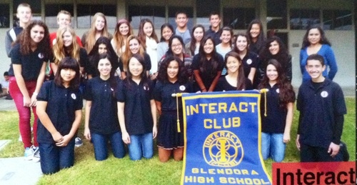 Glendora High School Interact Club . Service and Leadership. Making The Community A Better Place Through Interaction.