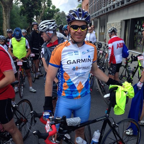 Dad, cyclist and orthopaedic rep - not all at the same time!