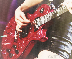 i'm tay's red electric guitar waddup'