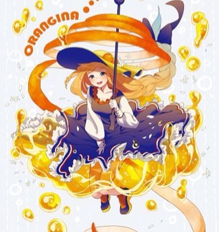 personification of ORANGINA sparkling water