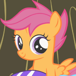 Scootaloo's the name, bein' awesome is my game. I'm tryin' to find my Cutie Mark with my friends Applebloom & Sweetie Belle and we'll do whatever it takes!