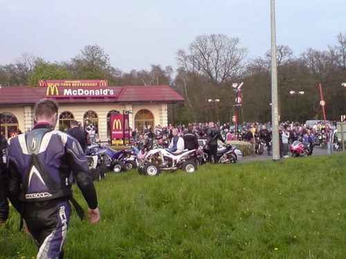 Every Tuesday night  5pm-11:00pm UK's biggest weekly bike meet! Sensible bikers ONLY! We do NOT promote racing! Bassetts Pole McDonalds West Midlands B75 5SA