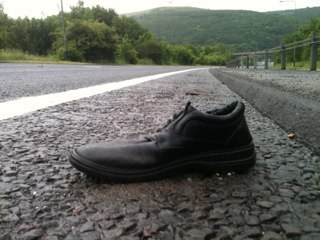 Have You ever seen a random shoe at the side of the road and wondered...Why? Of course You have! Report all sightings of Abandoned Shoes here!