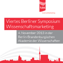 wimasymposium's profile picture. es twittert die TUBS GmbH TU Berlin ScienceMarketing für das 4. Berliner Symposium für Wissenschaftsmarketing, 4.11.2013