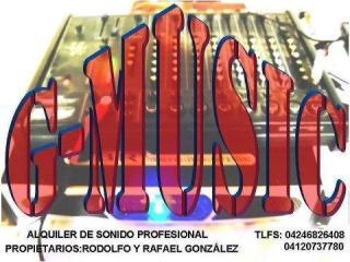 GMUSIC SONIDO, ILUMINACIÓN Y FOTOGRAFIA PROFESIONAL