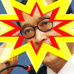 I am the oversized, populist, and nationalist spectacles of Sam Rainsy, Cambodian opposition leader in exile!