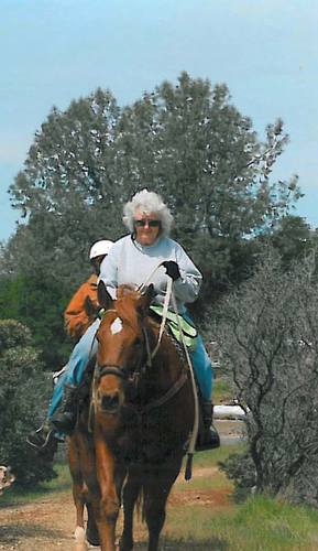 Horses, chickens, dogs, grandchildren and great grandchildren