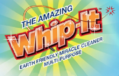 The Amazing Whip-It Cleaner And Stain Remover. Dissolves Stuburn Set Stains in Seconds,
Outperforms popular OXYGEN Cleaners.
Earth, Family & Pet Safe Formula!