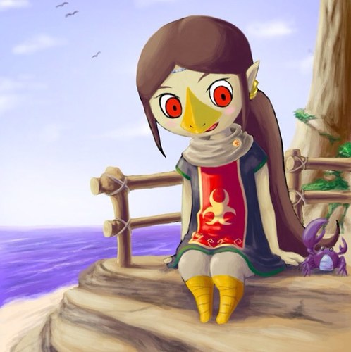 Training to be an attendant of the great Valoo! Earth Sage. Born Rito.