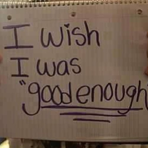 I want to be thinner, prettier and i want to be confident.