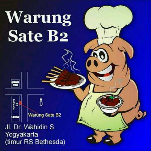 warung makan B2 yg menjamin kualitas rasa yg maknyuss dan daging berkualitas..selanjutnya datang aja di timur RS BETHESDA..hanya spanduk yg berwarna merah