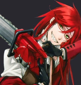 Am Grell has a fair lady that I am. Am also a Grimreaper, and my one true love is the one and only Sebby.