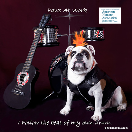 Paws at Work is a the latest 2014 Calendar of Dogs at work! Their portraits can be purchased as single posters or calendar. Proceeds benefit the American Humane