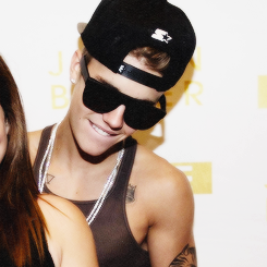 Justin puts the smile that's on my face.