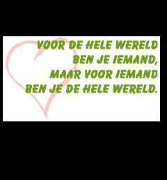 lach net als niemand je kan zien, zing net als niemand je horen, heb lief zo als je nog nooit gedaan hebt, hou van je leven omdat het kan !