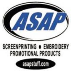 ASAP is the one-stop-shop for all your screen printing, embroidery & promotional needs with amazing: custom artwork, quality and customer service.