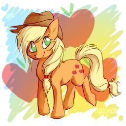Howdy! Ah'm Applejack an' Ah work over at Sweet Apple Acres. Ah hope ya'll can stop by sometime. (Multiverse RP)