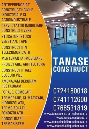 constructii civile industriale blocuri hale vile amenajari decoratiuni stucaturi foita aur zugraveli tel +40724180018 / +40741112600,
https://t.co/H7hcgAmot0