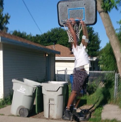 A basketball player who loves jesus christ