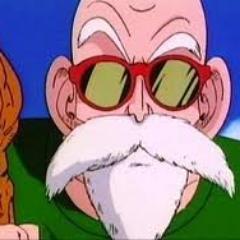 Lets get serious! I am Roshi! I have trained Goku Krillin and many others in Turtle school! *See's Bulma* See ya! Daddy's coming!