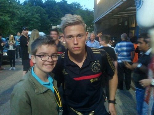 op de foto geweest met ajax yeees