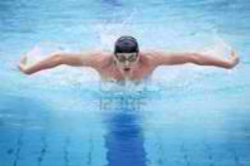 I have two loves in life: swimming and my girlfriend.