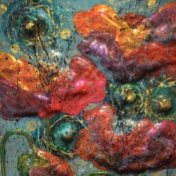 Her art encompasses the properties of light, the texture of glass, and the art of bold designs using palettes of vivid colours.