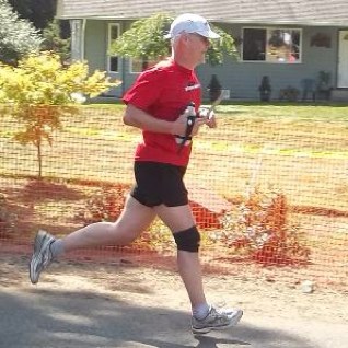 Aging from a slow runner to a fast walker to a slow walker. Love's his long time bride and the two great young adults we have.