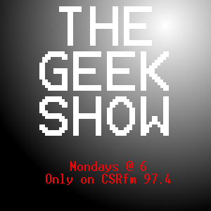 TheGeekShowCSR's profile picture. Mondays @ 6pm, ONLY on http://t.co/baq9fxUKhs & 97.4FM in Canterbury. Show about geeky stuff, by geeks, for geeks. https://t.co/uj9EUVSshC