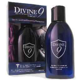 Divine 9 water-based personal lubricant is plant-based, patented pleasure in a bottle.