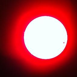 I spend my time looking at the sun.