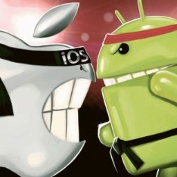 FruitVsFandroid's profile picture. A man and woman in love...but not with each other's phone. Witness the frustration, struggle and strife to determine which will reign supreme--Apple or Android?