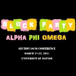 APO Block Party: Section 56/59 Conference Spring 2014 udaposectionals@gmail.com