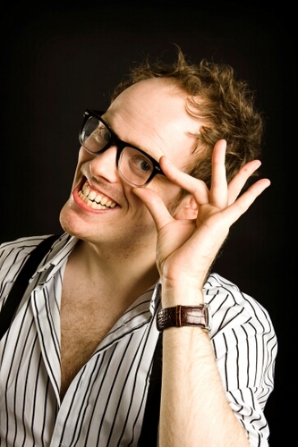 64% comedian, 21% writer, 25% musician, 0% mathematician. Always gives 110%. 51% of double-act Slap and Giggle.