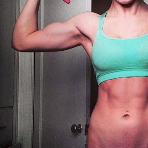 Just a girl getting fit, eating clean, and staying motivated. 5'6 CW: 145 GW: 130 with less than 12% BF with a six pack ❤ avi is not me!
