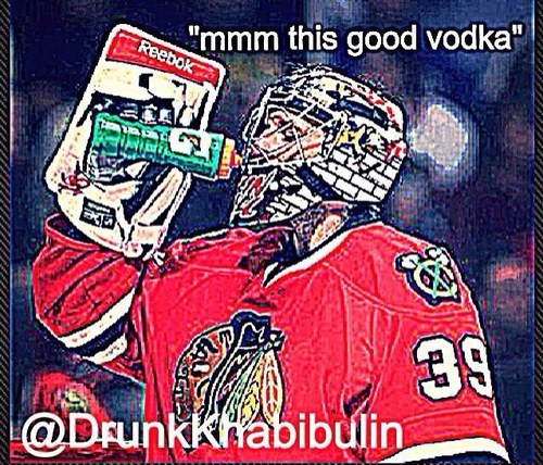 Stanley Cup Winner. Best Russian goalie of all-time. AA frequent. Often found crawling on the sidewalk puking. Please sign me. 1st Khabi parody account. (2012)
