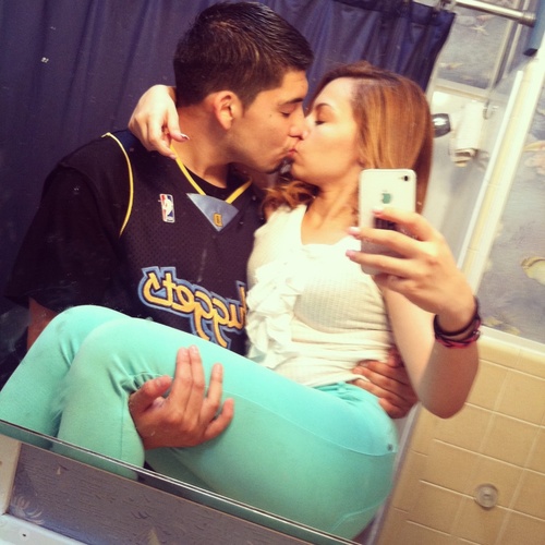 Ricky Moncada #VarsityFootball(: #HapplyTaken by my Baby @LittleMarissaa my wife! ((: 12/31/12