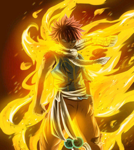 Dragon Slayer del Fuego. BFF: Gray, Lucy, Erza, Happy, Wendy y Charle.